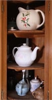 Tea Pots - Contents in Cabinet Only