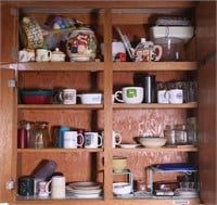 Cabinet Contents, Mugs, Dishes, Etc