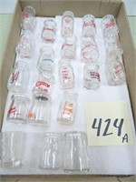 (20) Miniature Dairy Bottles - Galesburg, IL,