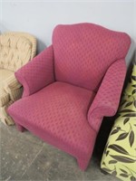 RED CLOTH ARM CHAIR