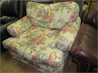 OVERSIZED FLORAL ARM CHAIR