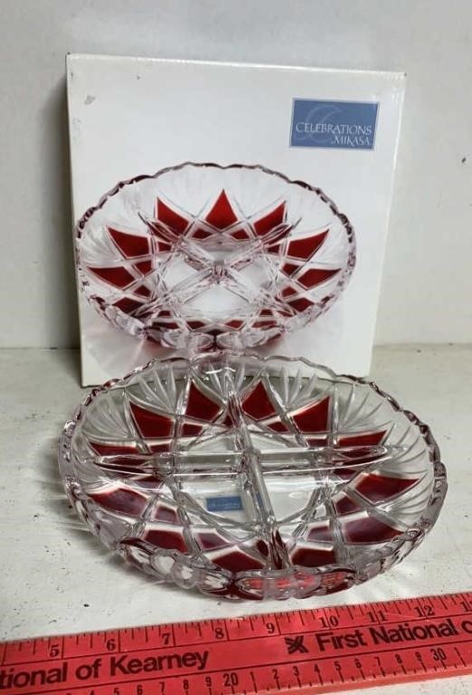 Mikasa Crystal Celebrations Serving Bowl