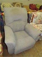 GRAYISH BLUE RECLINER