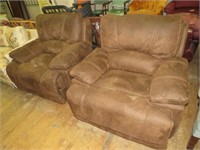 2 MICROFIBER RECLINERS