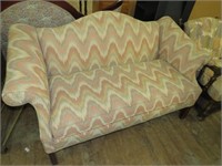 CLOTH COVERED LOVE SEAT