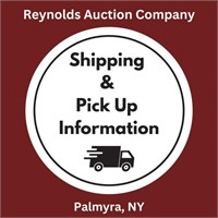 Shipping & Pick Up Information