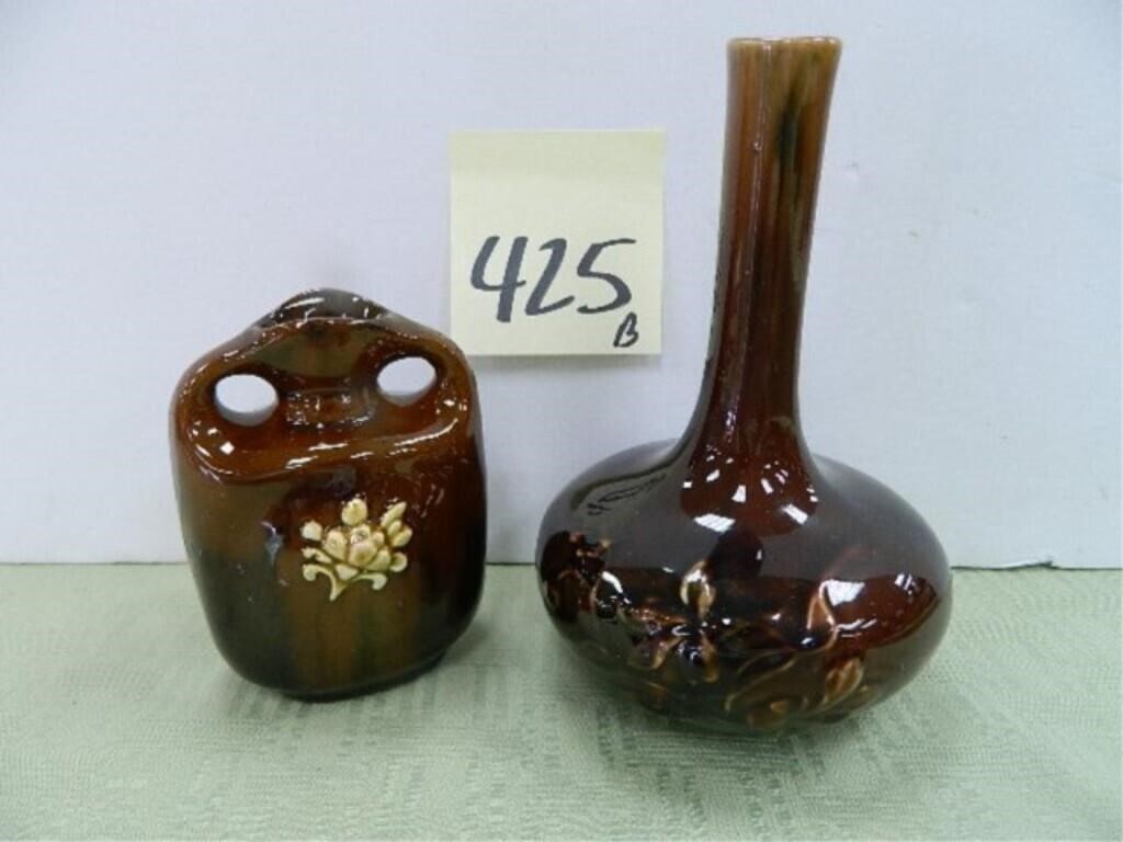 (2 Items) Peters & Reed Style Pottery Vases