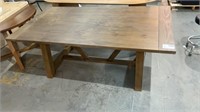 (L) LEONA FARMHOUSE EXT. DINING TABLE W/ 2