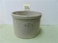 Monmouth Pottery 2 Gal. Squatty Crock