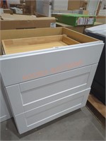 30" x 25" x 35" white cabinet base