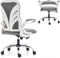 HOLLUDLE Ergonomic Chair  Foldable  White