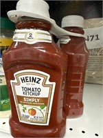 Heinz tomato ketchup simply 2-44oz