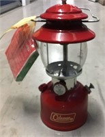 RED COLEMAN 200A CAMPING LANTERN WITH SOCKS
