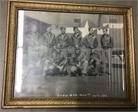 1943 FRAMED MILITARY CREW 29 OF 460TH