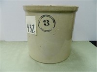 Galesburg Pottery Co. 3 Gal. Crock - Galesburg, IL