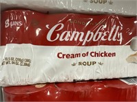 Campbells cream of chicken soup 8 cans