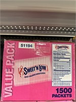 Sweet N Low 1500 packets