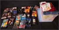 VHS Tapes, Towels, Sheets, and Tote Included