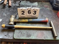 (2) Brass Hammers