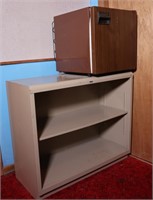 Shelf and Mini Refrigerator