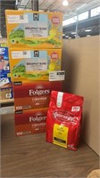 1 LOT 2-FOLGERS COLOMBIAN COFFEE 100K-CUP PODS./