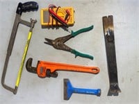 Saw, Wrench, Snips, Voltage Meter etc