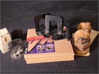 Cork Tiles and Bookends