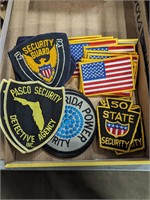 Patches American flag, security ect