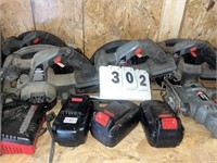 Porter Cable Battery Powered Saws, Batteries, Char