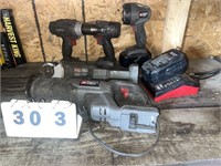 Porter Cable Battery Powered Tools, batteries, cha
