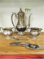(7) Sterling Silver Pieces - Tea Pot,