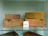 (4) Advertising Cheese Boxes - Rath's, E-Z,