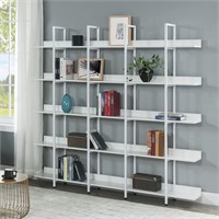 READTriple Wide 5-Tier Bookshe Industrial Display