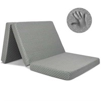 Folding Twin Mattress (75x38x4), Milliard