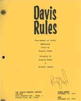 Davis Rules Randy Quaid  signed script