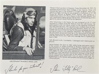 Lieutenant Tilman E. Pool Signed Bio Page