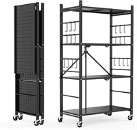 Himix 4-Tier Storage Shelves  20 Hooks
