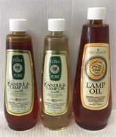 3 BOTTLES LAMP OIL