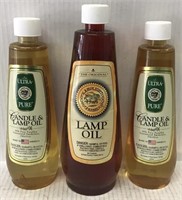 3 BOTTLES LAMP OIL