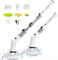 XCUHA Cordless Spin Scrubber, 6 Heads, 54 inch