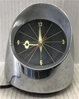 VINTAGE JEFFERSON 500 MID CENTURY CHROME CLOCK