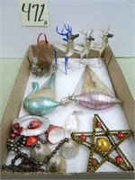 Flat of Victorian Christmas Ornaments -