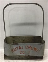 VINTAGE ROYAL CROWN COLA ALUMINUM CARRIER