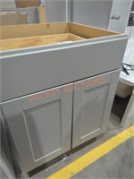 27" x 25" x 35" gray cabinet base