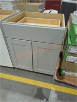 27" x 25" x 35" gray cabinet base