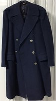 NAVY AIR FORCE MILITARY WOOL DRESS COAT 37 LONG