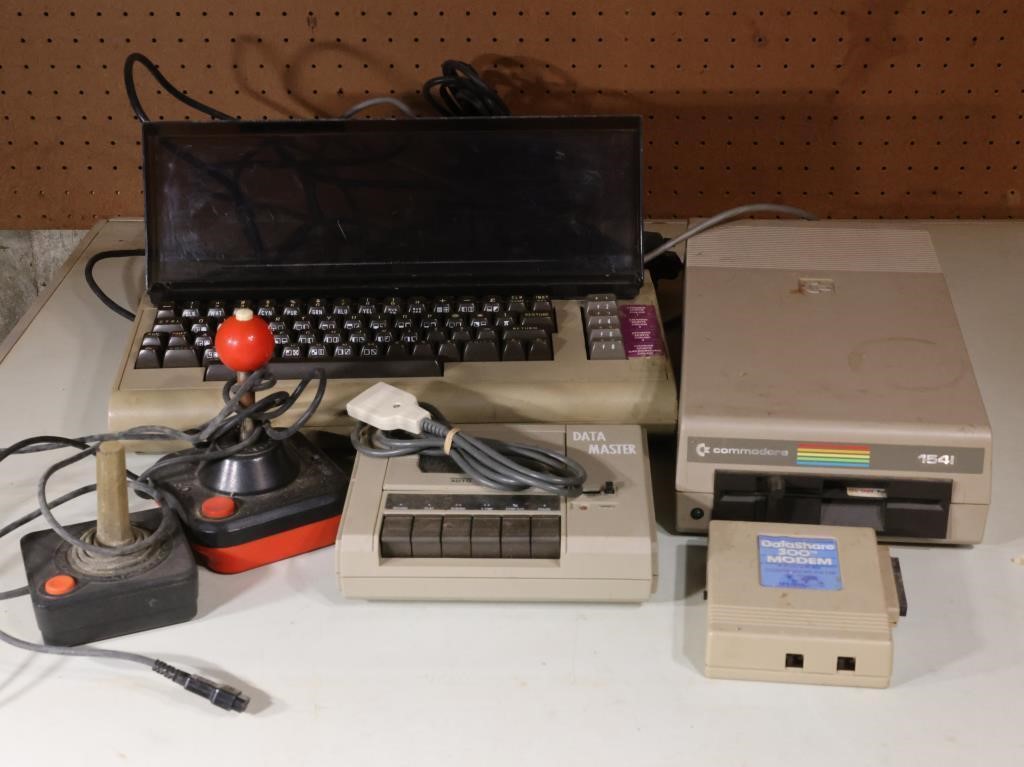 Vintage Computer. Commodore 64 and Accessories