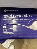 MM underpads XL 4-25 ct