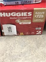 Huggies 185 diapers  size 2