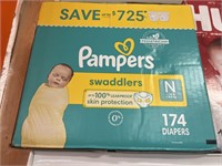 Pampers newborn 174 diapers